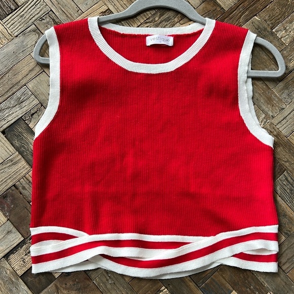 Vestique Cardinal Sleeveless Knit Top NWT Size Large - Picture 1 of 6